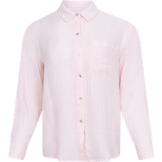 Rails Ellis Long Sleeve Gauze Shirt - Pink