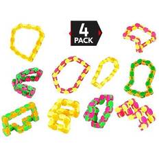 Speelgoed Big Mo's Toys Wacky Tracks Finger Fidget Stress Reliever Snap and Click ADHD, Sensory toy, SPD, ADD Stress Relief, Party Favor
