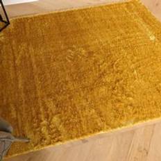 Carpets & Rugs The Rug Wholesaler Ochre Soft Shaggy Yellow