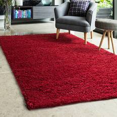 Carpets & Rugs The Rug Wholesaler Rich Super Soft Warm 25mm Red