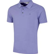 Calvin Klein Purple Polo Shirts Calvin Klein M, Lilac Mens Campus Button Ribbed Collar Golf Polo Shirt