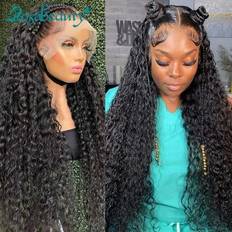 Beistle Human Hair Wig 13x6 Deep Wave Front