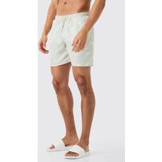 boohooMAN Mens Mid Length Sig Trunks Black