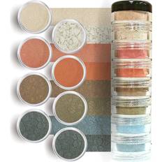 Giselle Giselle Cosmetics 100% Pure Loose Mineral Eyeshadow, Manhattan Chick, Set of 8, 3.6 grams