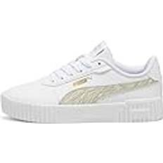 Puma Beige Trainers Puma Carina 2.0 Zebra Trainers - White/Beige