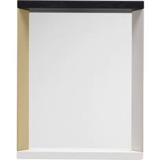 Vitra Mirrors Vitra Miroir Mural Colour Frame Bois Naturel Wall Mirror