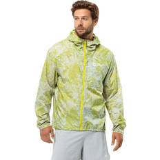 Camouflage - Sportswear Garment Outerwear Jack Wolfskin Men's Prelight Wind Jacket - Grid Camo