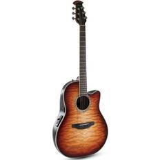 Ovation Acoustic Guitars Ovation Celebrity Traditional Plus E-Acoustic Guitar CS24X-7C CS/Mid/Cutaway Cognac Burst Gloss