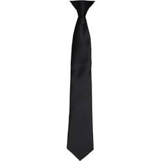 Black Ties Premier Unisex Adult Satin Tie Black One