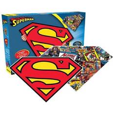 DC Comics Superman Logo 600 Piece Shaped 2 Sided Jigsaw Puzzle