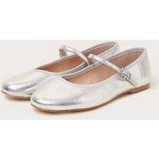 Silver Ballerinas Monsoon Mary Jane Flats Silver