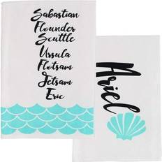 Polyester Kitchen Towels Disney The Little Mermaid Princess Ariel Kitchen Towel White