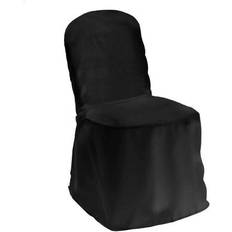 Loose Chair Covers Lann's Linens Lann's Linens 100 Banquet Loose Chair Cover Black