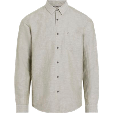 Calvin Klein Skjortor Calvin Klein Skjorta Cotton Regular Shirt Grön