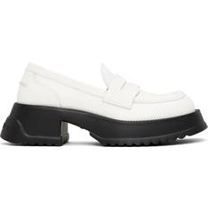 Chaussures basses Marni White Pinched Seam Loafers 00W01 Lily White IT