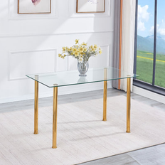 Rectangle - Yellow Dining Tables Mercer41 Shanann Dining Table