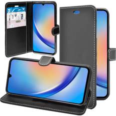 Samsung Galaxy A34 Wallet Cases GANGXUN Black For Samsung Galaxy A34 5G Wallet Flip PU Leather Stand Card Slot Pouch Cover Case
