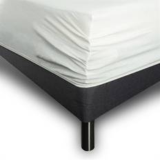 Lagner IN Style Stræklagen 180 x 200 cm Hvidt Jerseylagen Lagen Hvid (200x180cm)