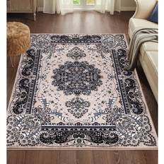 Carpets & Rugs Rosalind Wheeler Constina Persian Beige Black Area Rug 280 x 380 cm Black