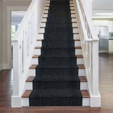 Carpets & Rugs Bloomsbury Market Schwarz Hand Woven Black Indoor Rug 80 x 660 cm Black