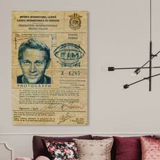 East Urban Home 'Steve Mcqueen's Driver License' Graphic Print on Framed Art