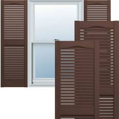 Window Shutters Ekena Millwork 12 W H Lifetime Top Center Timber Window Shutter