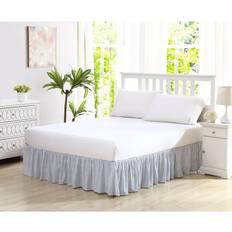 Valance Sheets Laura Ashley Cotton Ruffled Bedskirt Lightweight Full Valance Sheet Blue
