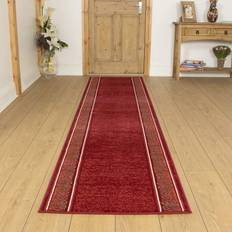 Carpets & Rugs ClassicLiving Bankhead Tufted Red Hallway Runner Rug 390cm x 70cm Red