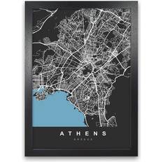 Borough Wharf Athens Graphic Print on Framed Art