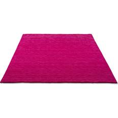 Carpets & Rugs Theko Hand Loomed Wool Pink Rug Rectangle 70cm x 140cm