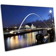 Ebern Designs Newcastle upon Tyne City Bridge Framed Art