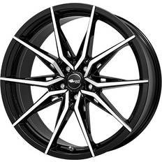 Bilfälgar Brock Afl B42 Schwarz Glanz Vollpoliert 8.5x19 ET35