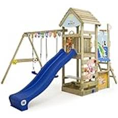 Wickey Parco giochi in legno Disney Adventure Giochi da giardino con altalena e scivolo Casetta da gioco per l'arrampicata con sabbiera e scala di risalita