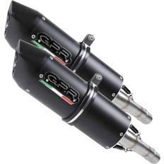 Udstødningssystemer Gpr Exhaust Systems Furore High Level Double Vtr 1000 F Firestorm 97-07 Homologated Muffler Black