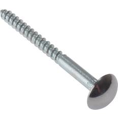 Building Materials Forgefix FORMS1CPM Mirror Screw Chrome Domed Top Slotted CSK