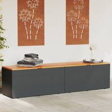 Trä Dynlådor Homie Dynbox Svart 220 x 50 x 54 cm