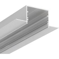 Topmet 1m Aluminiumprofil VARIO30-05 ACDE-9 Anodiserad Infälld LED-Skena Ljuslist