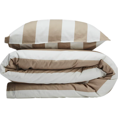Gripsholm Vintage Stripe Grips 150 x 210 cm Dynebetræk Beige (210x150cm)