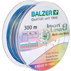 Mehrfarbig Angelschnur Balzer Ironline 8 Multicolor Wels 0,60mm 300m