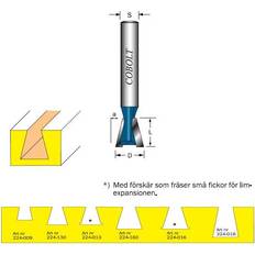 Cobolt Elverktygstillbehör Cobolt Cobolt Sinkfräs D=12,7/14,3 L=13