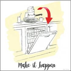 Happy Larry Improvement V with Color Script Myles Sullivan White/Black Wall Decor 30x30cm