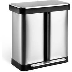 GlowSol Gallon Dual Trash Can, Two Compartment Trash Can, Trash Can