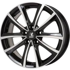 16 inch Autovelgen Alufelge 16 zoll ITWHEELS Elena 5x108 6,5J ET50, Farbe Schwarz Glänzend Poliert