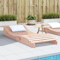 Solid Wood Douglas Sun Lounger 205 x 80 x 31.5 cm