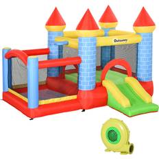 Fabric Jumping Toys OutSunny Kids Trampoline Bouncy Castle