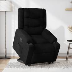 Reclinerfåtöljer vidaXL Elektrisk Reclinerfåtölj Med Uppresningshjälp Svart Tyg Fåtölj