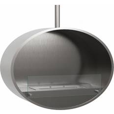 Hill Ceramic ScandiFlames Bioetanol Kamin Halifax Krom Matt 80 cm