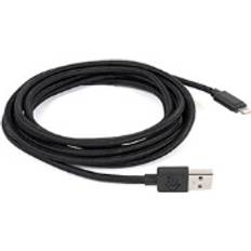 NewerTech Lightning-kabel USB hann Lightning hann - 3 m - trekullsort