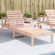 Wood Sun Beds vidaXL Solid Wood Sun Lounger 199.5 x 62 x 55 cm