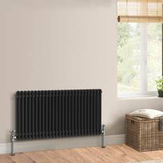 Black Water Radiators WarmeHaus 1190mm Double Traditional Style Perfect